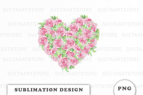 Download Watercolor Flower Heart Valentine's Day - Heart valentine Collection