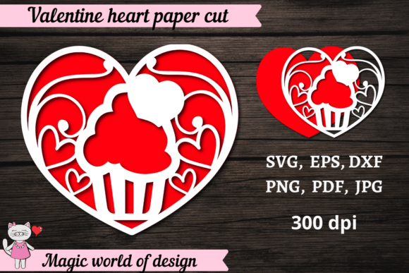 Download Heart Valentine, Paper Cut Template Svg - Heart valentine Collection