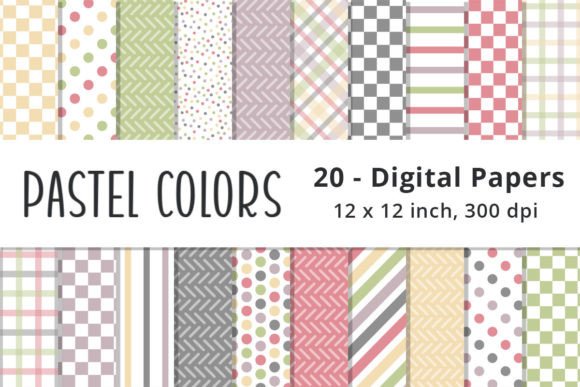 Download Printable Pastel Digital Paper Patterns - Premium Resources