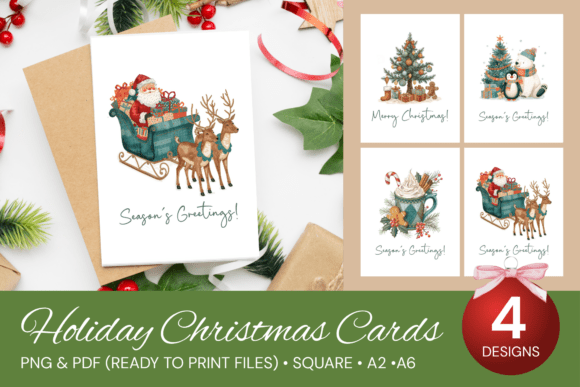 Download Holiday Christmas Card Set 10 - Premium Resources