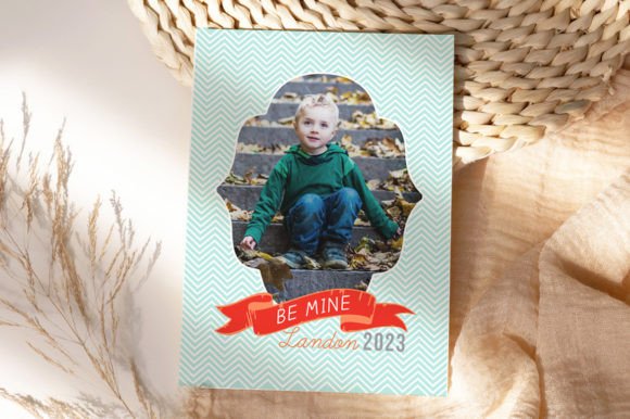 Download Blue Valentine's Day Photoshop Template - Valentine's day Collection