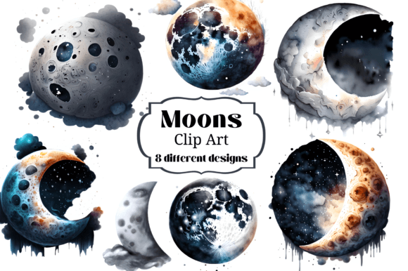 Download Moon Clip Art Full Moon &amp; Cresecent Moon - Full moon Collection