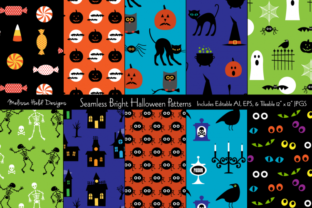 Download Seamless Bright Halloween Patterns - Premium Bundle