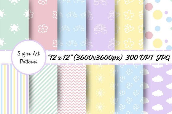Download Cute Pastel Digital Paper - Pastel digital paper Collection