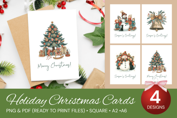 Download Holiday Christmas Card Set 6 - Premium Resources